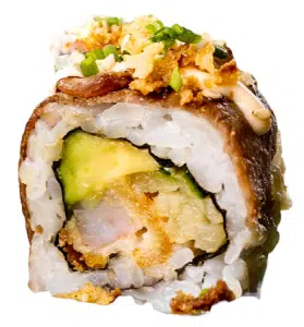 Surf & Turf Roll<img src="//cdn.sitedish.nl/nieuw_design/img/allergies/Egg.svg" alt="Ei" data-toggle="tooltip" data-placement="bottom" title="" data-original-title="Ei"> <img src="//cdn.sitedish.nl/nieuw_design/img/allergies/Wheat.svg" alt="Gluten" data-toggle="tooltip" data-placement="bottom" title="" data-original-title="Gluten"> <img src="//cdn.sitedish.nl/nieuw_design/img/allergies/Milk.svg" alt="Melk" data-toggle="tooltip" data-placement="bottom" title="" data-original-title="Melk"> <img src="//cdn.sitedish.nl/nieuw_design/img/allergies/Shellfish.svg" alt="Schaaldieren" data-toggle="tooltip" data-placement="bottom" title="" data-original-title="Schaaldieren"> <img src="//cdn.sitedish.nl/nieuw_design/img/allergies/Sesame.svg" alt="Sesam" data-toggle="tooltip" data-placement="bottom" title="" data-original-title="Sesam"> 