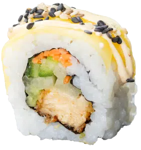 Vega Chicken Mango Roll<img src="//cdn.sitedish.nl/nieuw_design/img/allergies/Egg.svg" alt="Ei" data-toggle="tooltip" data-placement="bottom" title="" data-original-title="Ei"> <img src="//cdn.sitedish.nl/nieuw_design/img/allergies/Milk.svg" alt="Melk" data-toggle="tooltip" data-placement="bottom" title="" data-original-title="Melk"> <img src="//cdn.sitedish.nl/nieuw_design/img/allergies/Sesame.svg" alt="Sesam" data-toggle="tooltip" data-placement="bottom" title="" data-original-title="Sesam"> <img src="//cdn.sitedish.nl/nieuw_design/img/allergies/Vegan.svg" alt="Vegetarisch" data-toggle="tooltip" data-placement="bottom" title="" data-original-title="Vegetarisch"> 