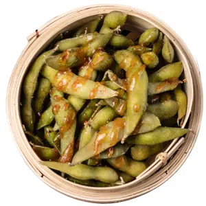 Spicy Garlic x Edamame<img src="//cdn.sitedish.nl/nieuw_design/img/allergies/Pepper-2.svg" alt="Pittig" data-toggle="tooltip" data-placement="bottom" title="" data-original-title="Pittig"> <img src="//cdn.sitedish.nl/nieuw_design/img/allergies/Soya.svg" alt="Soja" data-toggle="tooltip" data-placement="bottom" title="" data-original-title="Soja"> <img src="//cdn.sitedish.nl/nieuw_design/img/allergies/Vegan.svg" alt="Vegetarisch" data-toggle="tooltip" data-placement="bottom" title="" data-original-title="Vegetarisch"> 
